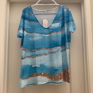 Geode short sleeve blouse